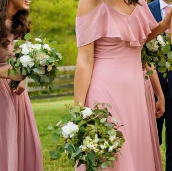 Birdy Grey | Dresses | Birdy Grey Dusty Rose Bridesmaid Dress | Poshmark